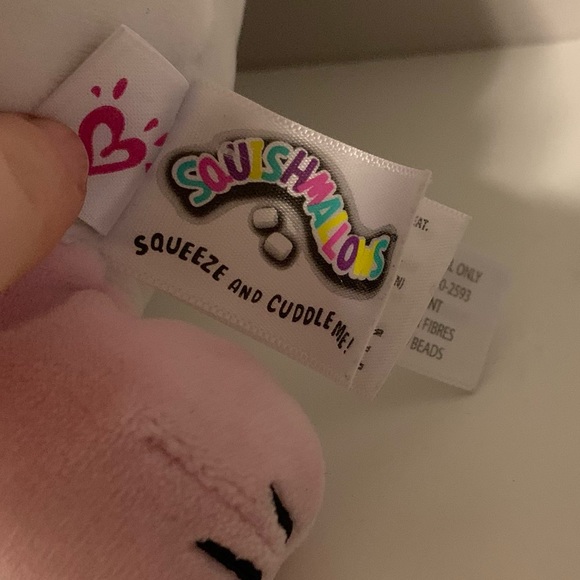 Colette cat Squishmallow Justice exclusive sleep kitty white pink purple - Picture 5 of 7